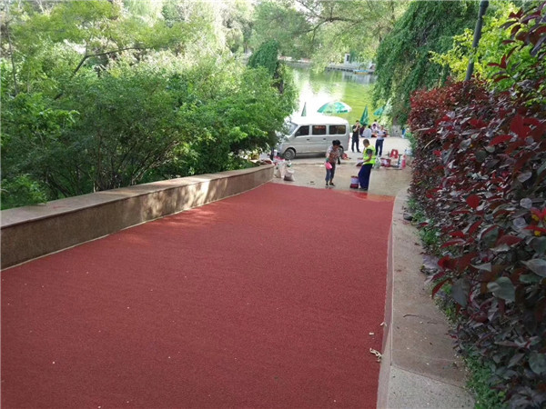 惠州彩色路面施工